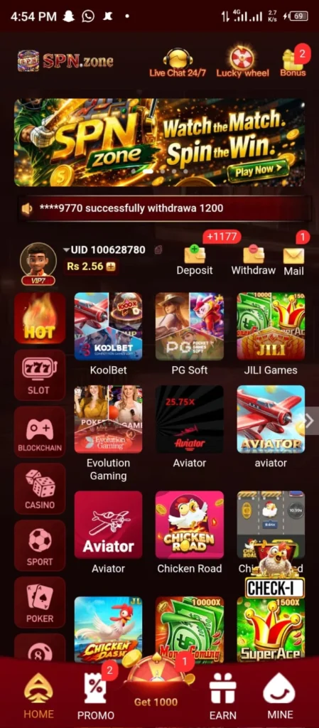 SPN Game Download Online Real Money Earning Apk 2026