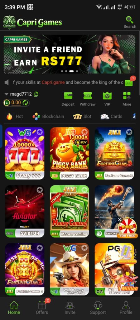 Capri Game Real Money Gaming App in 2026