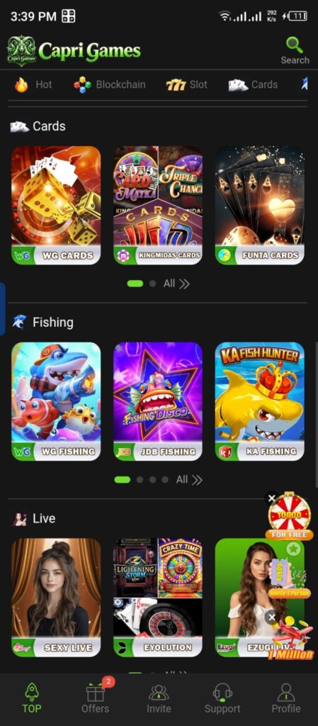 Capri Game Real Money Gaming App in 2026